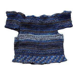 Boho off the shoulder stretchy top